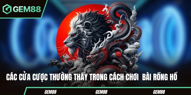 Cách Chơi Bài Rồng Hổ Gem88- Luật Chơi Chi Tiết Cho Tân Binh Các cửa cược thường thấy trong cách chơi bài Rồng Hổ
